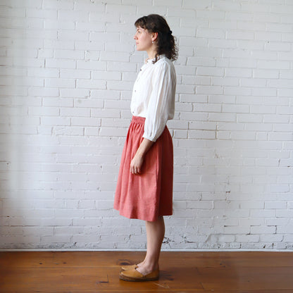 CA Everyday Skirt - Red Chambray