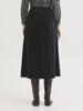 Micro Cord Long Skirt - Black