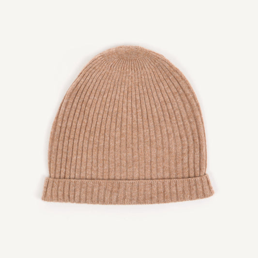 CA Cashmere Beanie - Fawn
