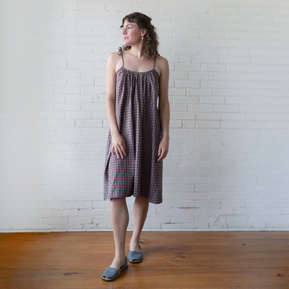 CA Flow Dress - Berry Plaid
