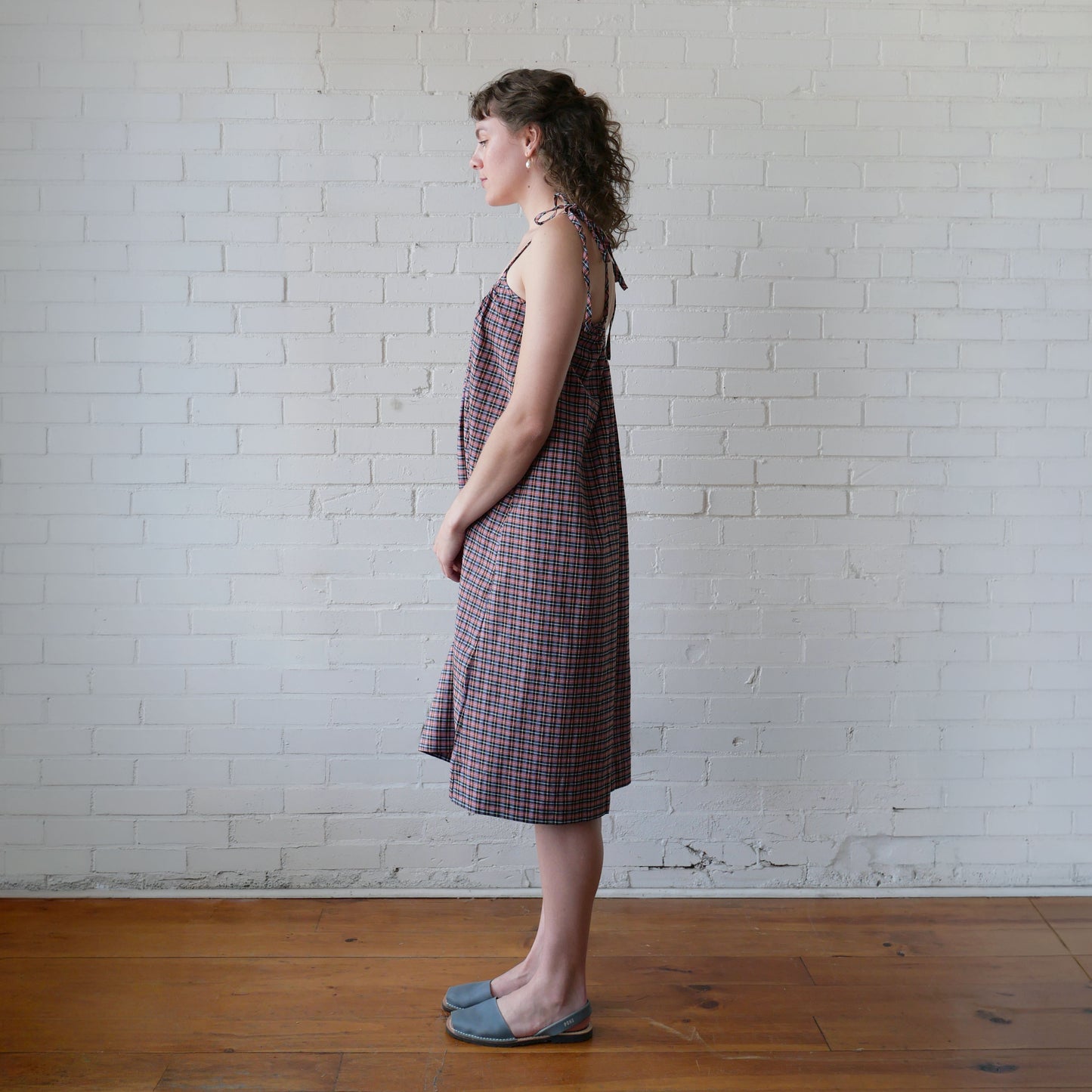 CA Flow Dress - Berry Plaid