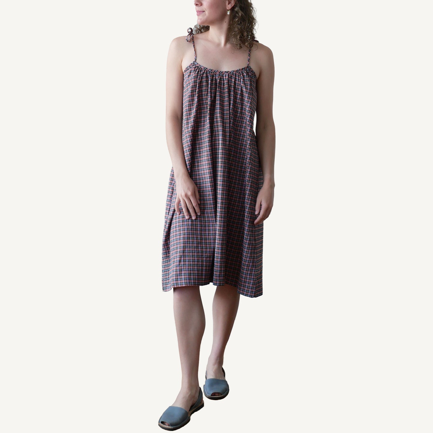 CA Flow Dress - Berry Plaid