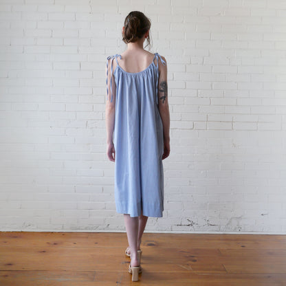 CA Flow Dress - Navy Weave