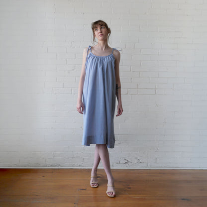 CA Flow Dress - Navy Weave