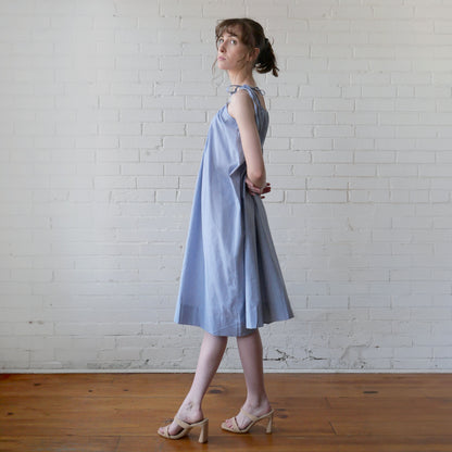 CA Flow Dress - Navy Weave