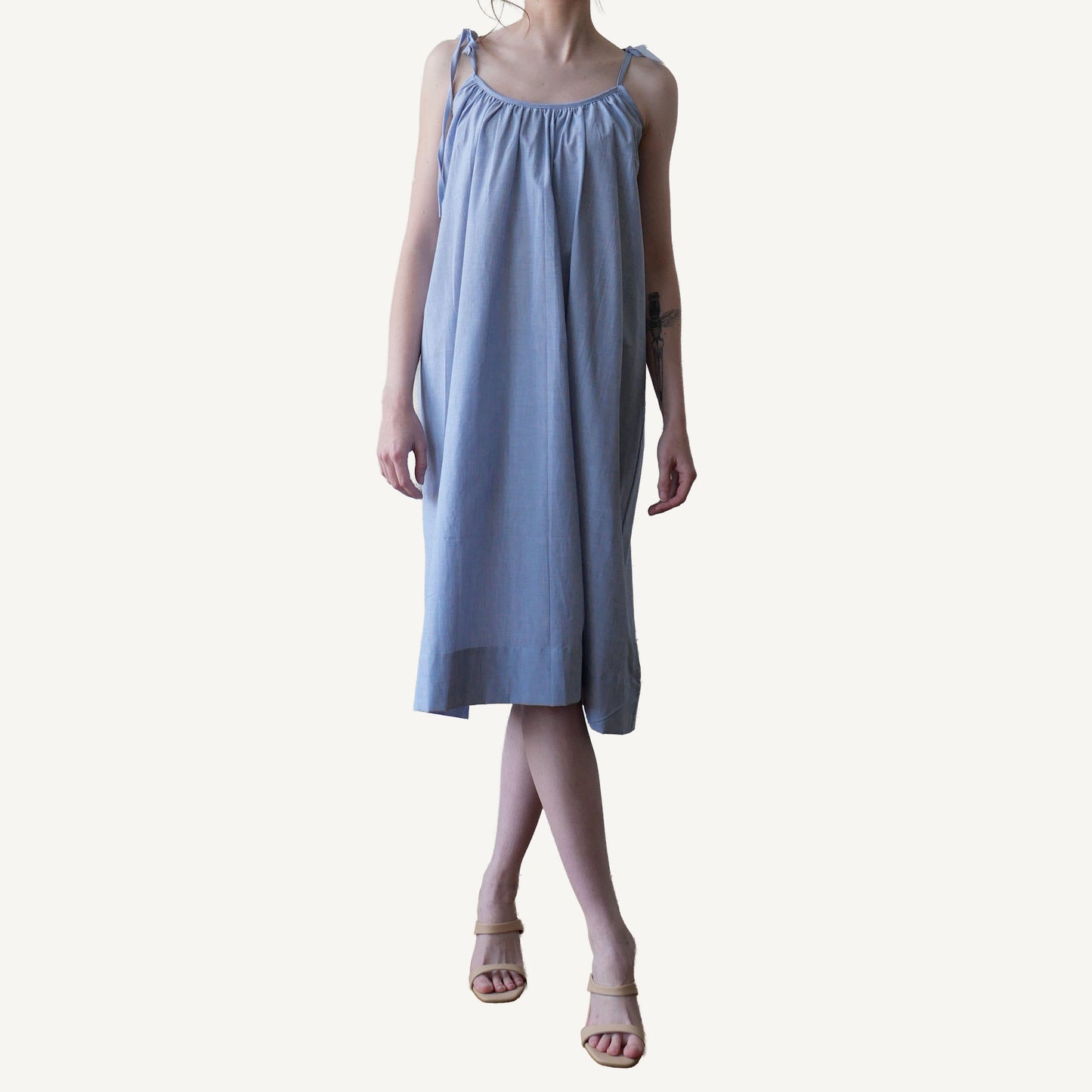 CA Flow Dress - Navy Weave