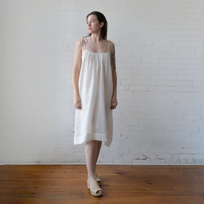 CA Flow Dress - White Gauze