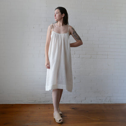 CA Flow Dress - White Gauze