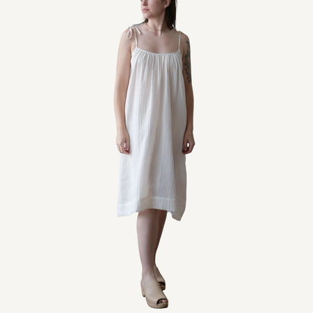 CA Flow Dress - White Gauze