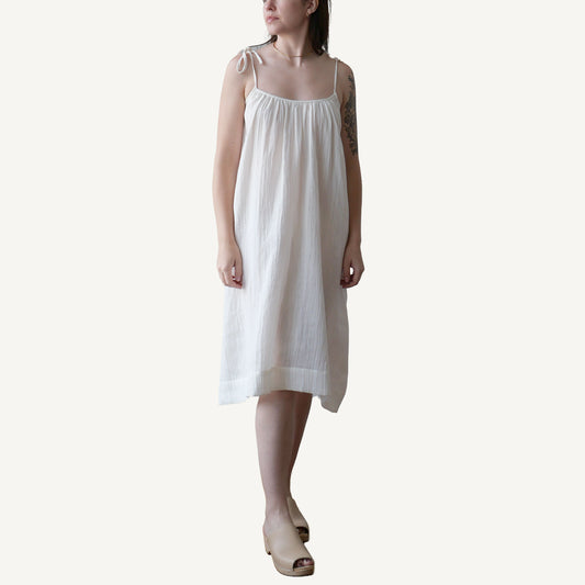 CA Flow Dress - White Gauze