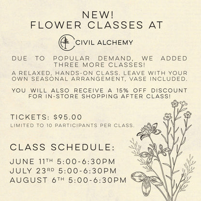 2026 Flower Classes
