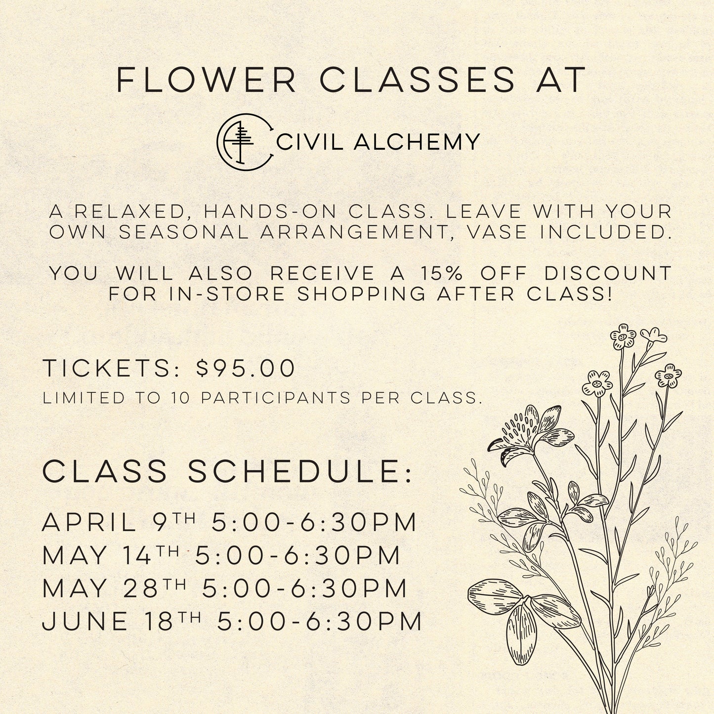 2026 Flower Classes