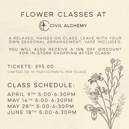 2026 Flower Classes