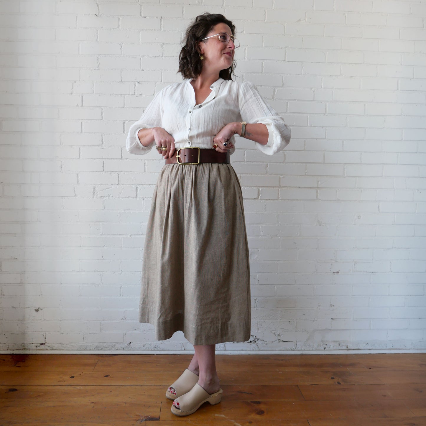 CA Grace Skirt - Brown Weave