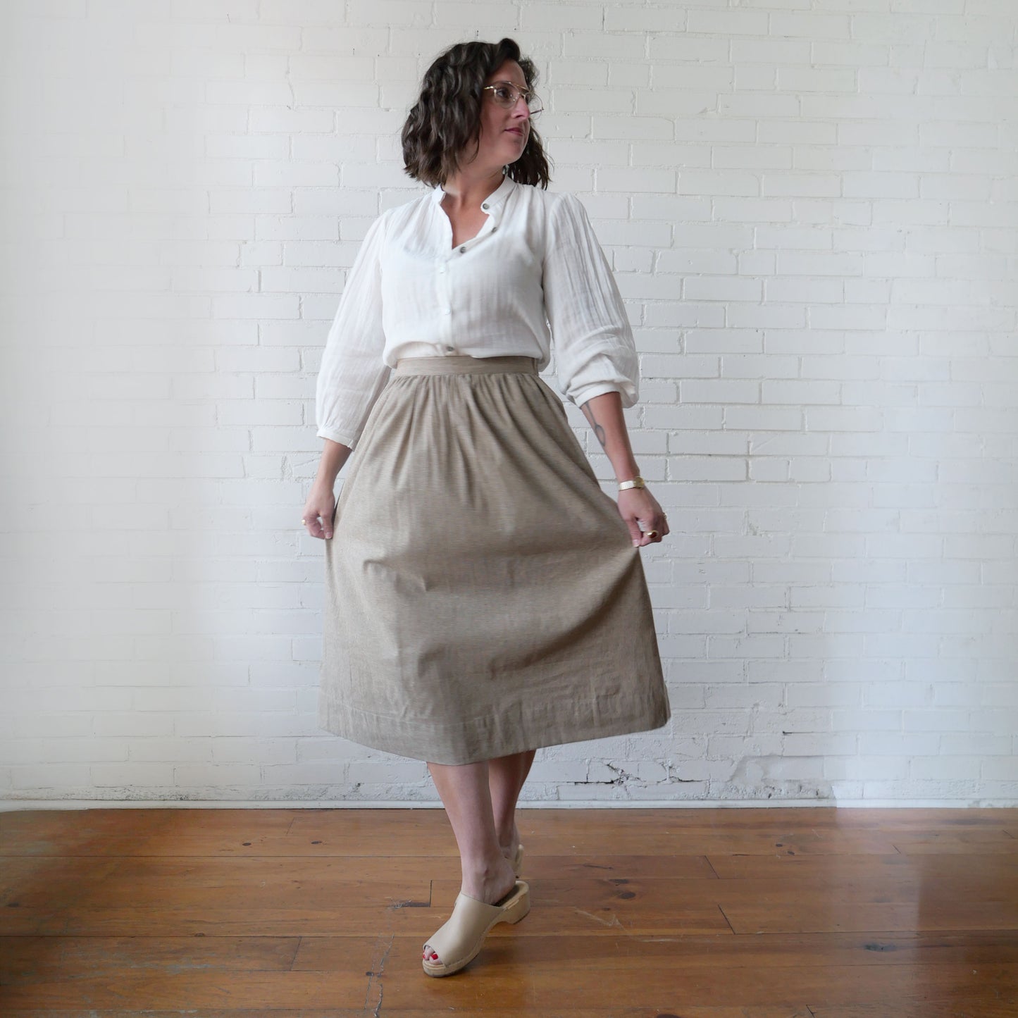 CA Grace Skirt - Brown Weave