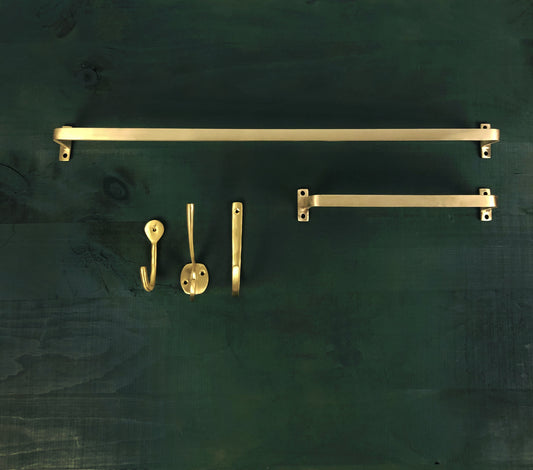 Coat Hook - Brass & Iron