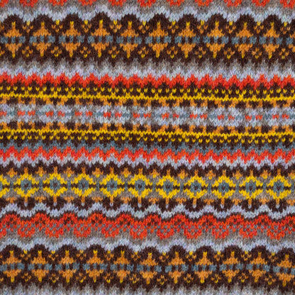 Shetland Fair Isle Crewneck Vest - Marron
