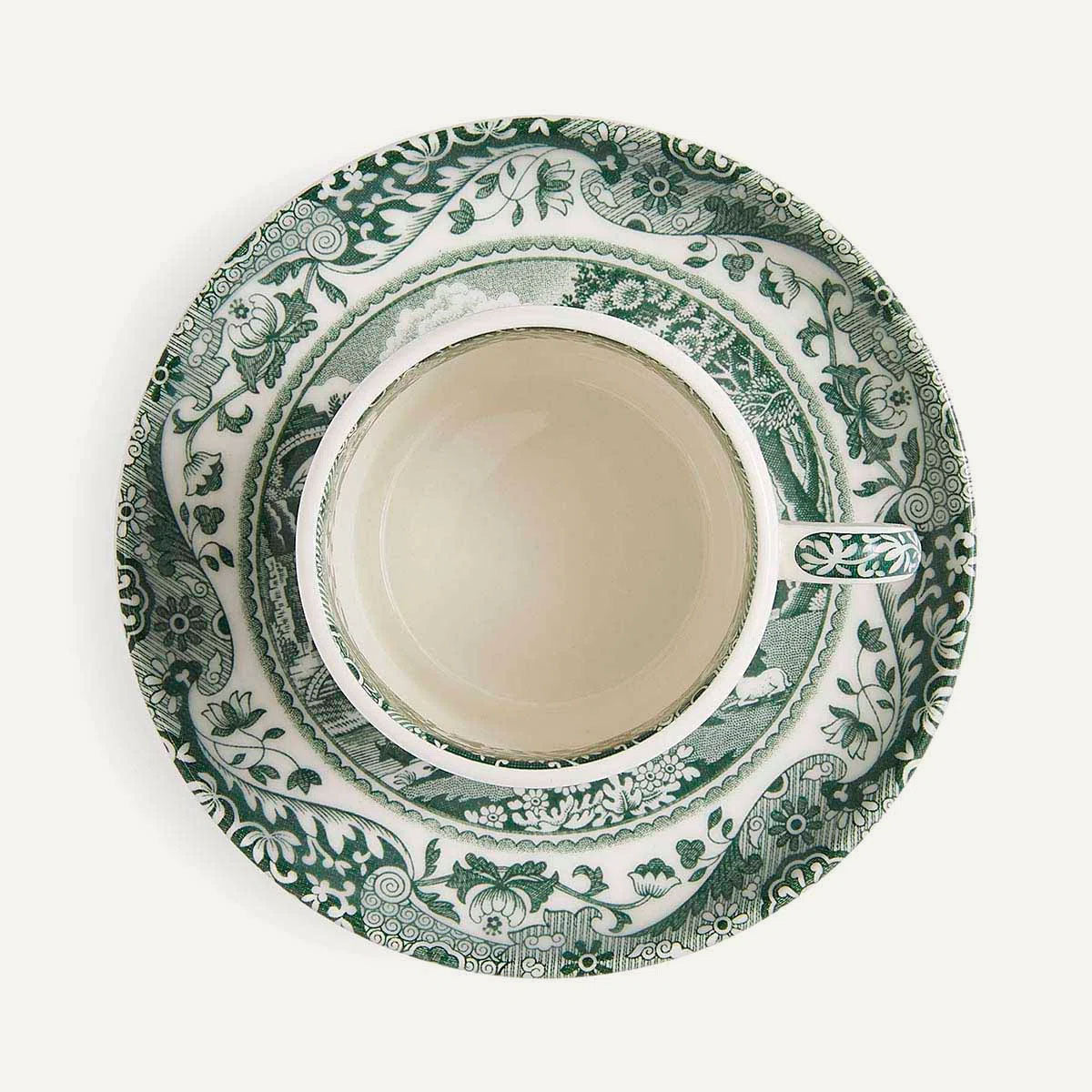 Green Italian Espresso Cup & Saucer 3oz