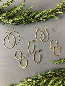 Teardrop Hoop Earrings