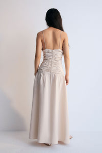 Eros Long Dress - Stone