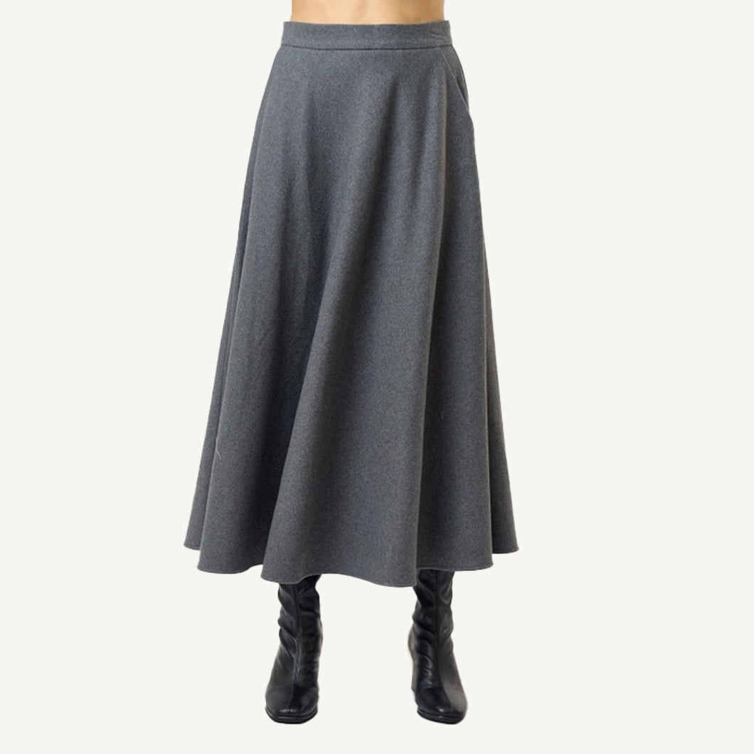 Charcoal Midi Skirt