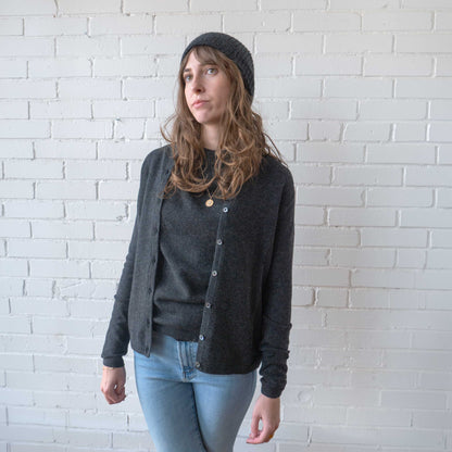 CA Cashmere Beanie - Charcoal