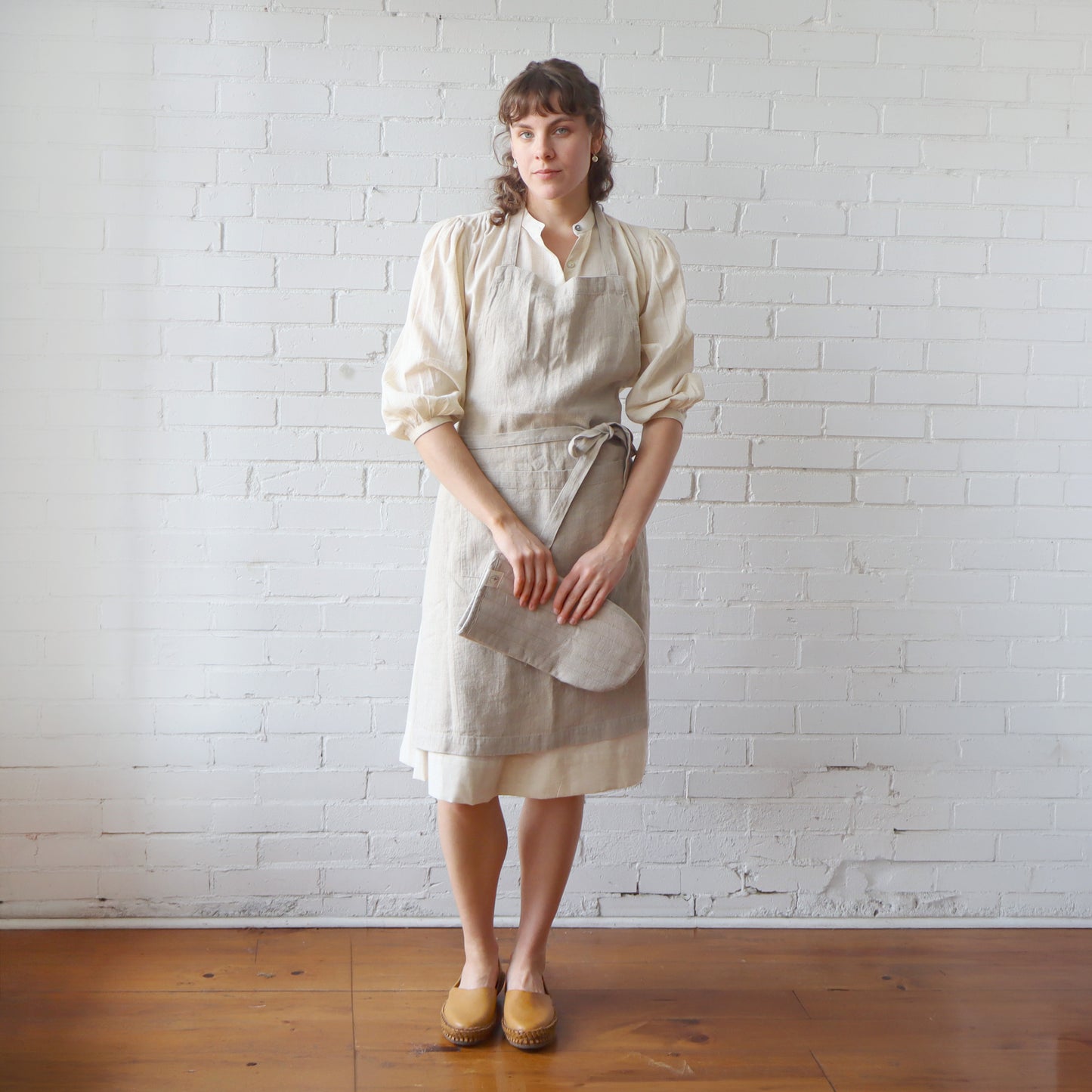 Linen Daily Apron - Natural