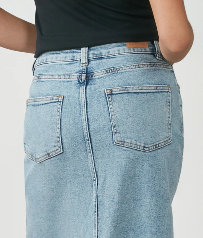 Halston Denim Skirt - Raw