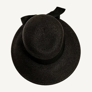 Lucie Black Sun Straw Hat