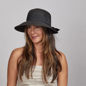 Lucie Black Sun Straw Hat