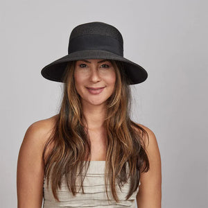 Lucie Black Sun Straw Hat