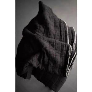 Lunar Black Jacquard Cotton