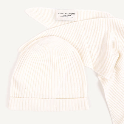 CA Cashmere Beanie - Moon