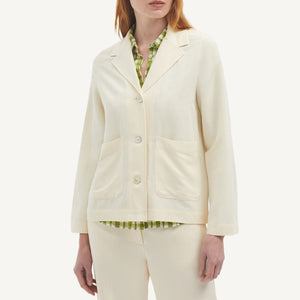 Basic Linen Jacket - Ecru
