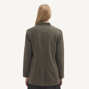 Khaki Harris Tweed Blazer