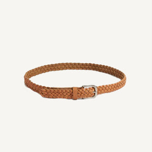 Saddle Woven Tanned Leather Belt