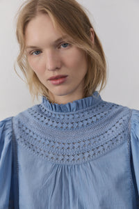 Paris Blouse - Blue Allure