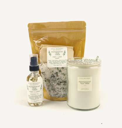 CA Hand-Poured Candle - Peppermint Tea Tree