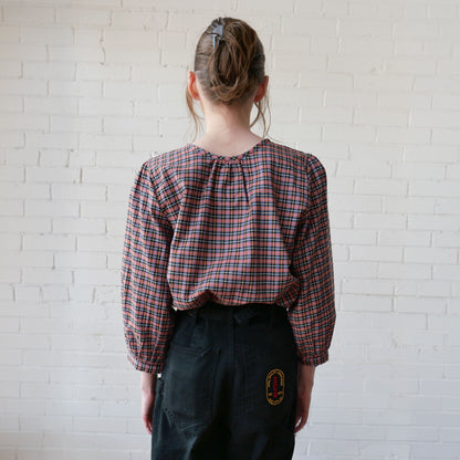 CA Poet Shirt - Berry Plaid