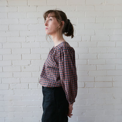 CA Poet Shirt - Berry Plaid