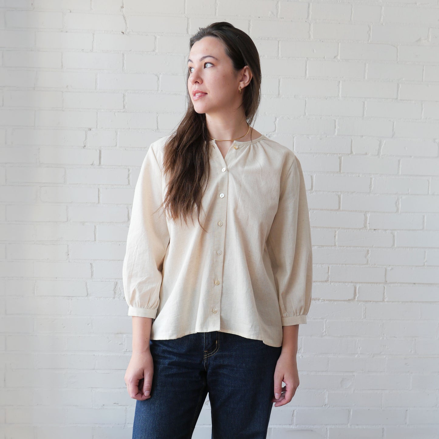 CA Poet Shirt - Linen Sand