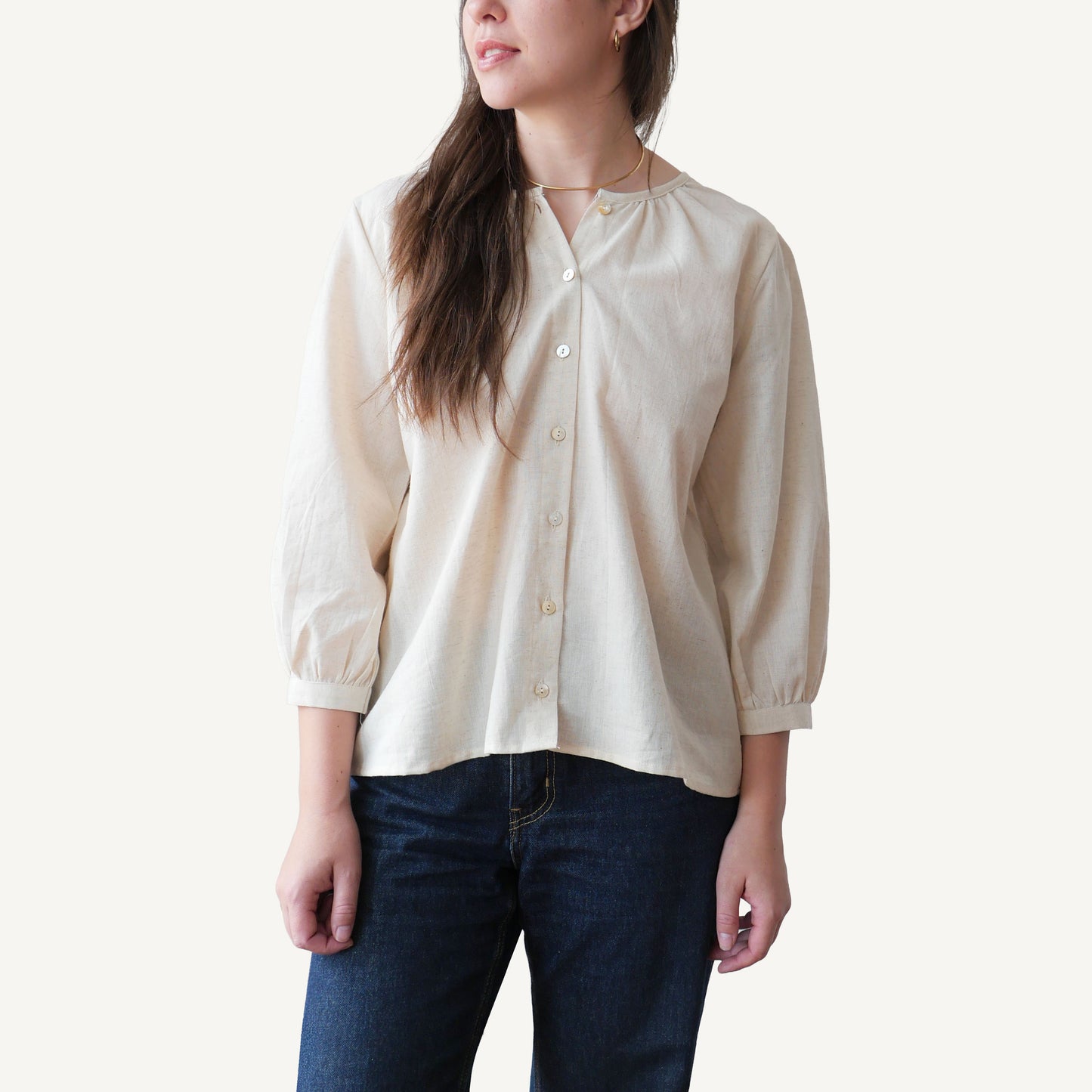 CA Poet Shirt - Linen Sand