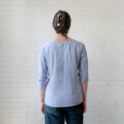 CA Poet Shirt - Navy Weave