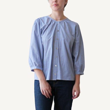 CA Poet Shirt - Navy Weave