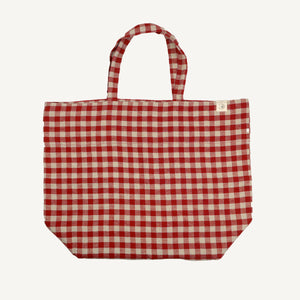 Linen Big Bag - Red Gingham