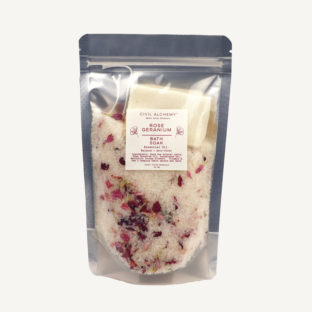 CA Rose Geranium Bath Soak