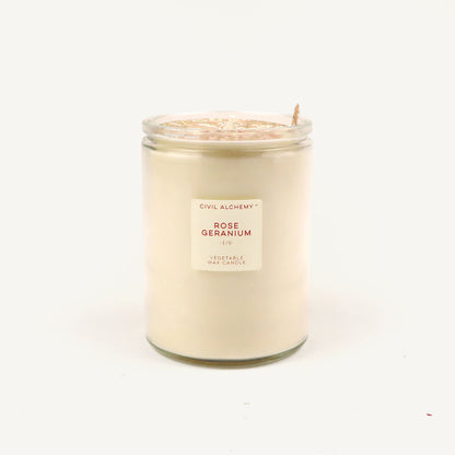 CA Hand-Poured Candle - Rose Geranium