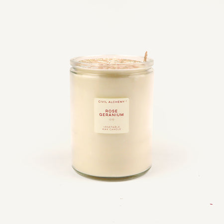 CA Hand-Poured Candle - Rose Geranium