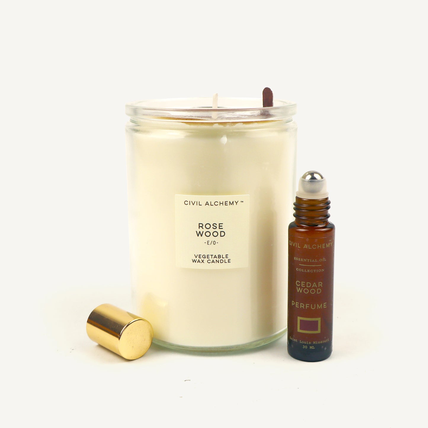 CA Hand-Poured Candle - Rosewood