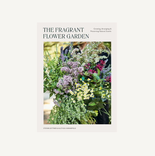 Book cover of 'The Fragrant Flower Garden' with a bouquet of flowers on a white background